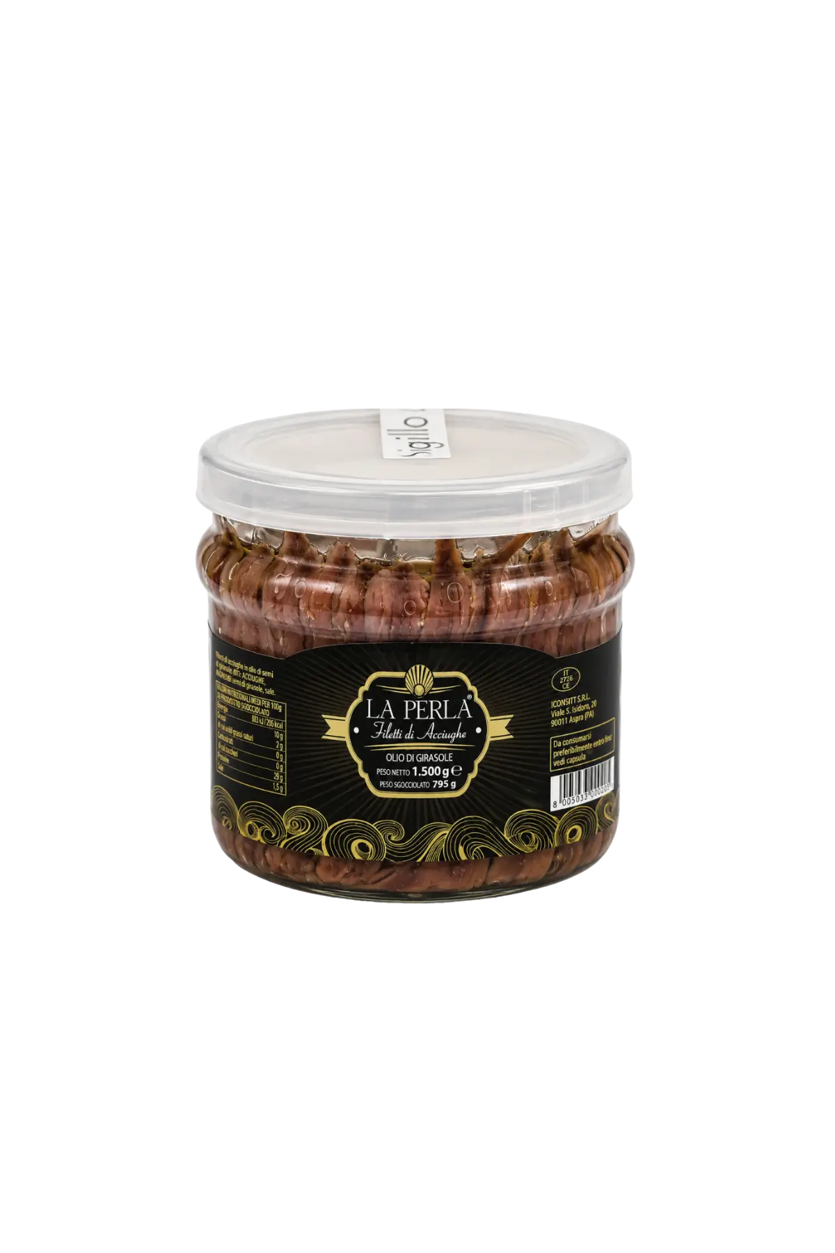 La Perla Filetti di Acciughe 1500g