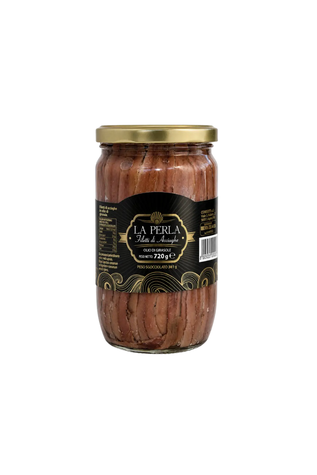 La Perla Filetti di Acciughe 720g