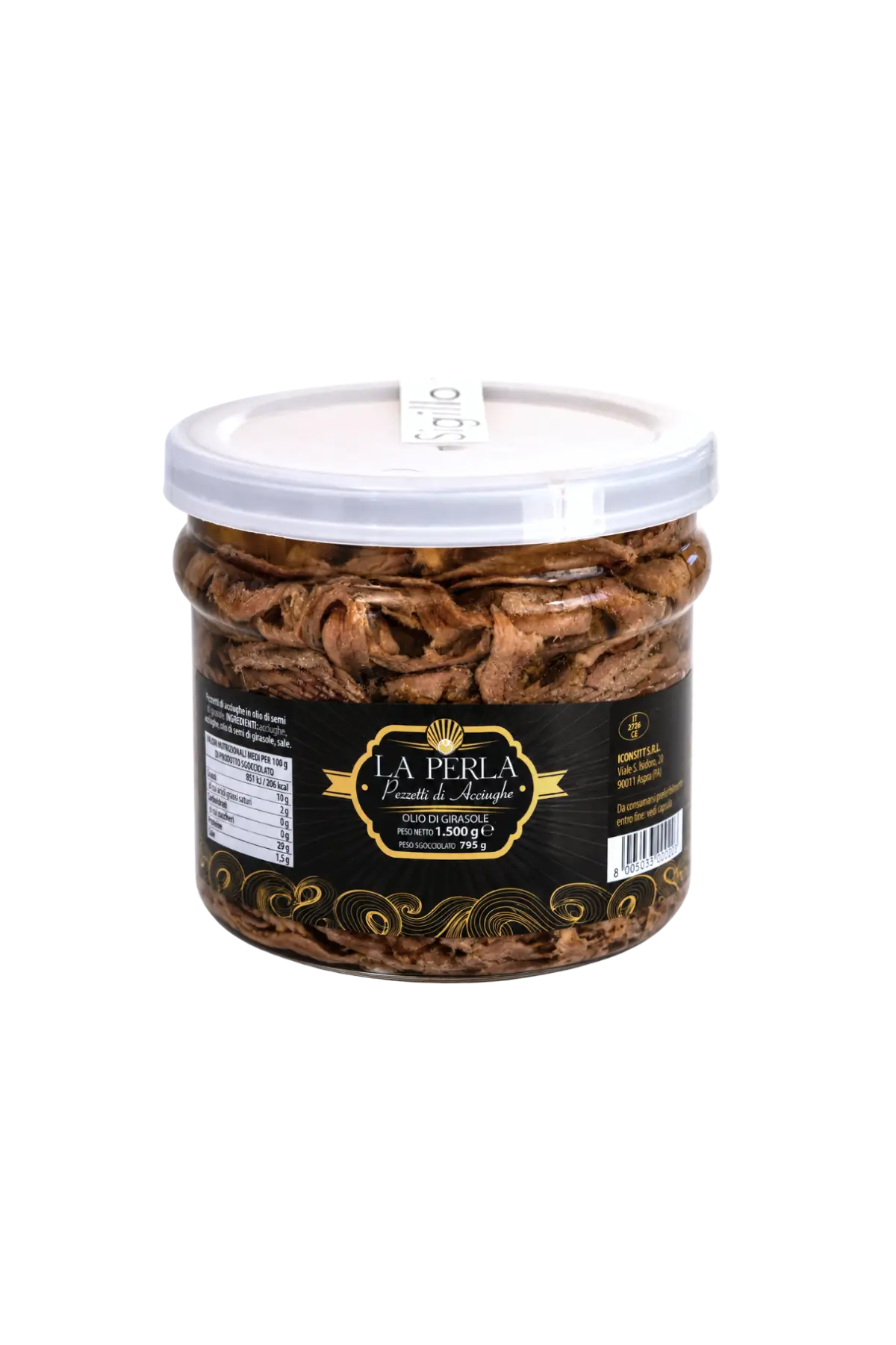 La Perla Pezzetti di Acciughe 1500g